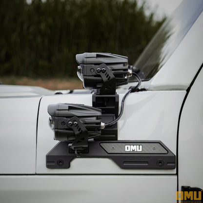 OMU Genesis A-pillar Dual Light Mount For Jeep Wrangler JL Rubicon 392/JT Sand Runner/Mojave