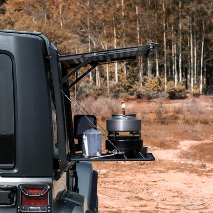 Tacmolle Rear Side Window Storage Box and Panel Set for Jeep Wrangler JK