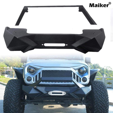 Maiker Steel Front Bumper For Jeep Wrangler JKJL Accessories