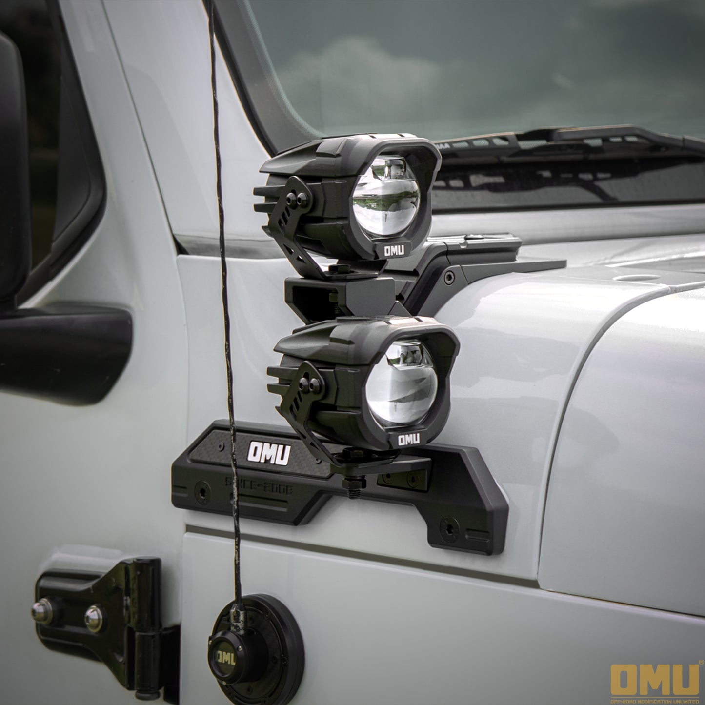 OMU Genesis A-pillar Dual Light Mount For Jeep Wrangler JL Rubicon 392/JT Sand Runner/Mojave