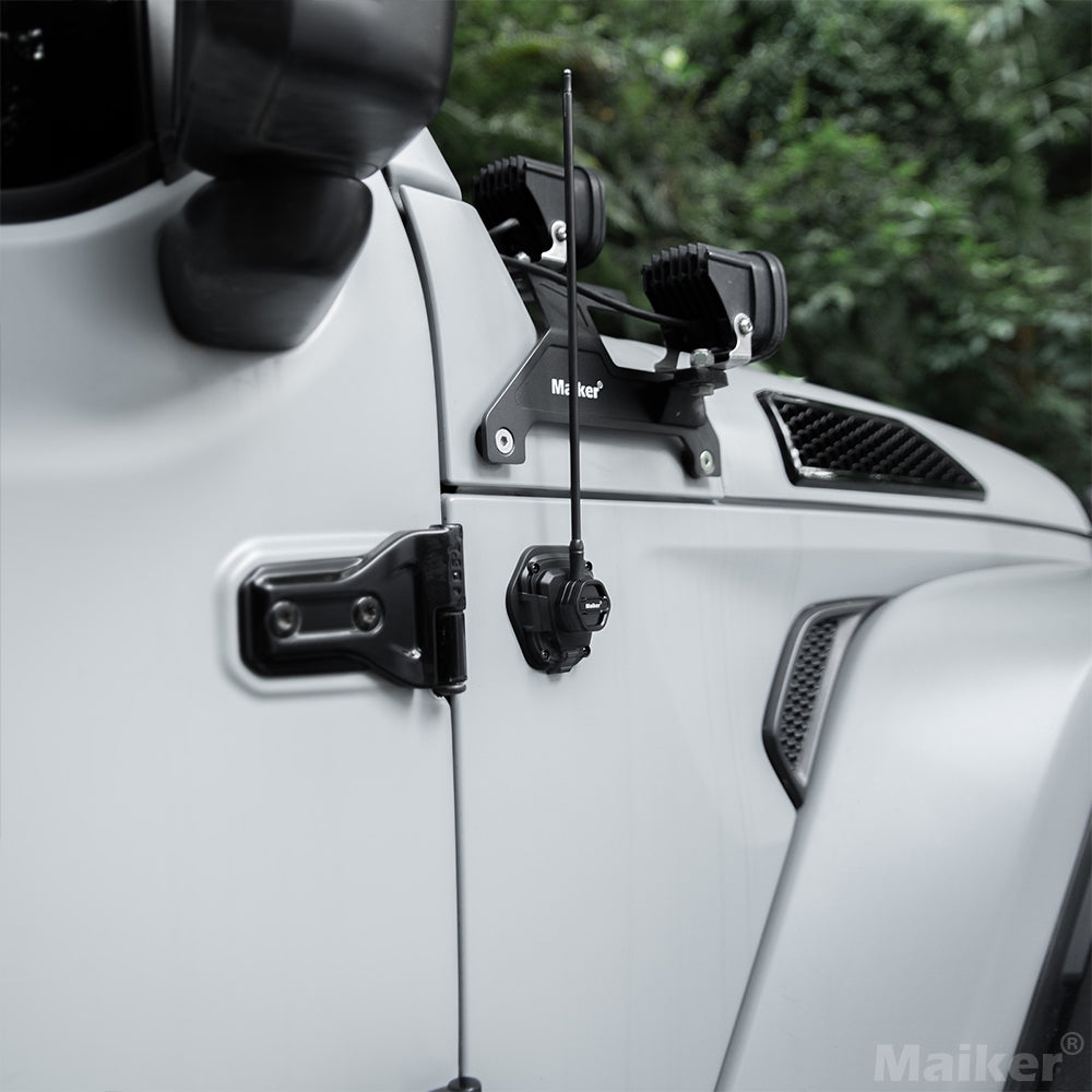 Maiker อลูมิเนียมเสาอากาศฐานสำหรับ JEEP Wrangler JKJL/JT อุปกรณ์เสริม