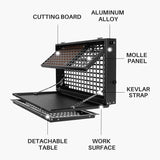 Tacmolle Tactical Tailgate Table Storage MOLLE Panel For Jeep Wrangler JK JL