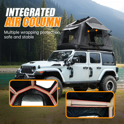 Foldable 2-3 People Amphibious Inflatable Car Roof Top Tent With Ladder for Camping Outdoor