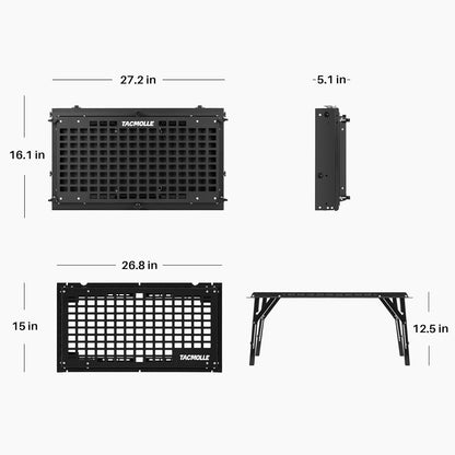 Tacmolle Tailgate Storage Box with Concealed Table for Ford Bronco
