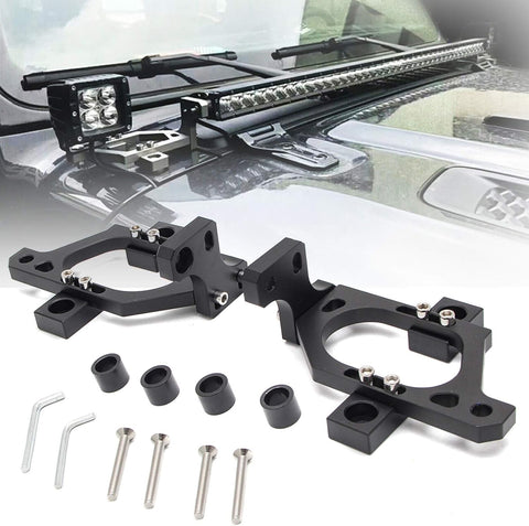 Maiker 2 in 1 Hood Light Mounting Bracket For Jeep Wrangler JL JT