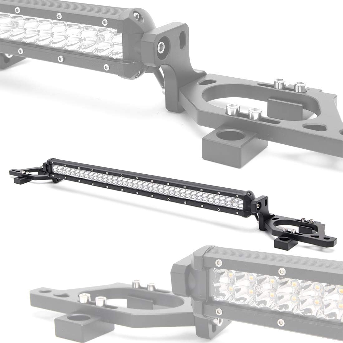 Maiker 2 in 1 Hood Light Mounting Bracket For Jeep Wrangler JL JT