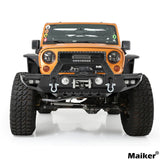 Maiker Steel Front Bumper With Sensor Hole For Jeep Wrangler JL/JT Accessories