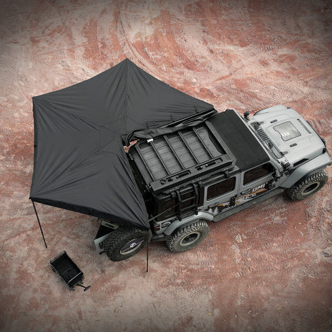 Overland 270° Awning House Tent for Driver Side, Only Top Awning Not Include Side wall