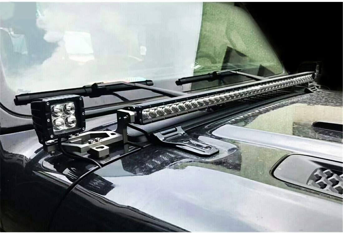 Maiker 2 in 1 Hood Light Mounting Bracket For Jeep Wrangler JL JT