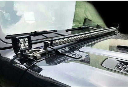 Maiker 2 in 1 Hood Light Mounting Bracket For Jeep Wrangler JL JT