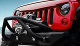 กันชนหน้าเหล็กออฟโรดสำหรับอุปกรณ์เสริมในรถยนต์ Jeep Wrangler JK 2007-2017 