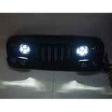 Maiker Streamer Front Grille With Light For Jeep Wrangler JK Accessories