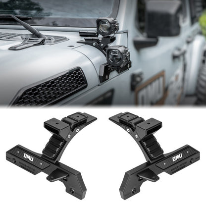 OMU Genesis Dual A-pillar Light Mount For Jeep Wrangler JL