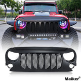 Maiker พลาสติกกระจังหน้าสำหรับ Jeep Wrangler JK 07+ อุปกรณ์เสริม