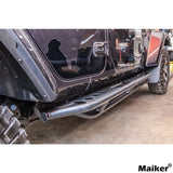 Maiker สามหลอดบาร์ Nerf บันไดข้างสำหรับอุปกรณ์เสริม Jeep Wrangler JK/JL 