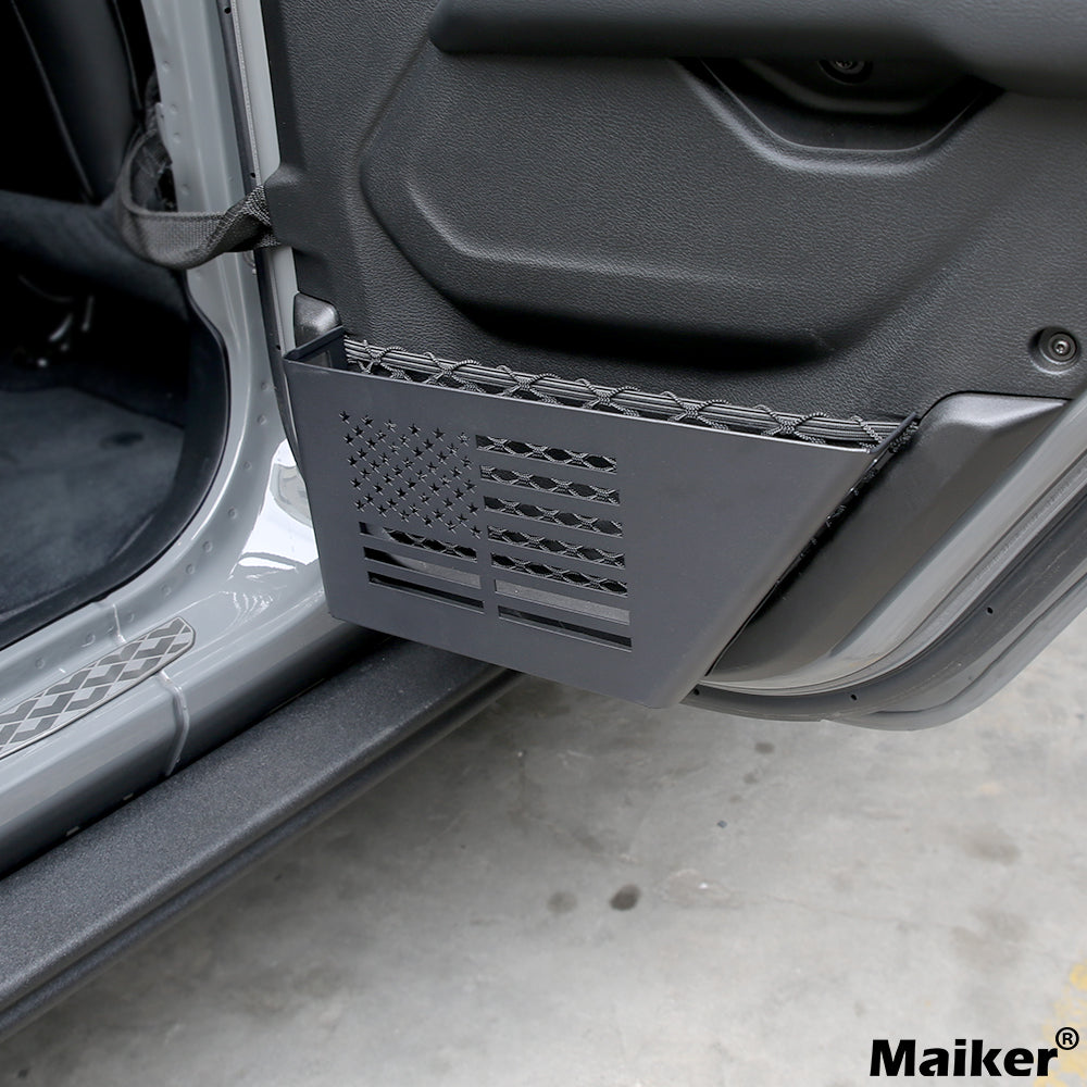 Maiker Metal Rear Door Organizer Storage Box For Jeep Wrangler JL JT