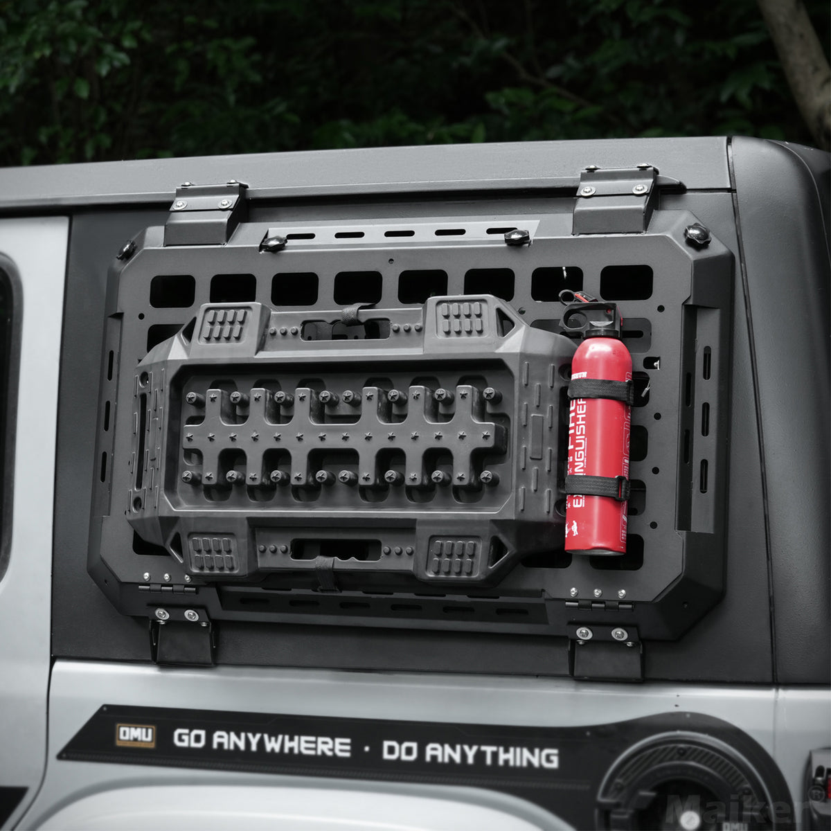 Maiker Multifunctional Rear Window Storage Openable Panel For Jeep Wra ...