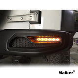 Maiker Sundancer Style Steel Rear Bumper With Light For Jeep Wrangler JK