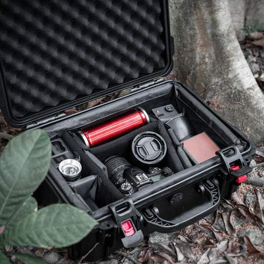 Waterproof Hard Case with Lid Storage Box and Dividers