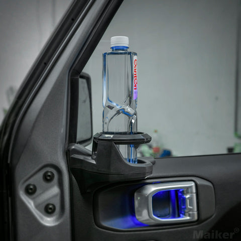 Maiker Front Door Water Cup Holder For Jeep Wrangler JL JT