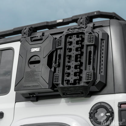 Maiker Multifunctional Rear Window Storage Openable Panel For Jeep Wrangler JL