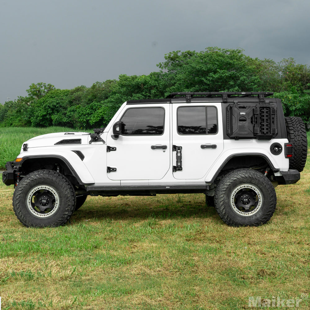 Maiker Multifunctional Rear Window Storage Openable Panel For Jeep Wrangler JL