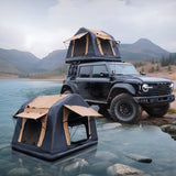 Foldable 2-3 People Amphibious Inflatable Car Roof Top Tent With Ladder for Camping Outdoor