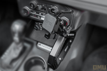 OMU Genesis Series Aluminum Center Console Grab Handle With Phone Holder For Ford Bronco