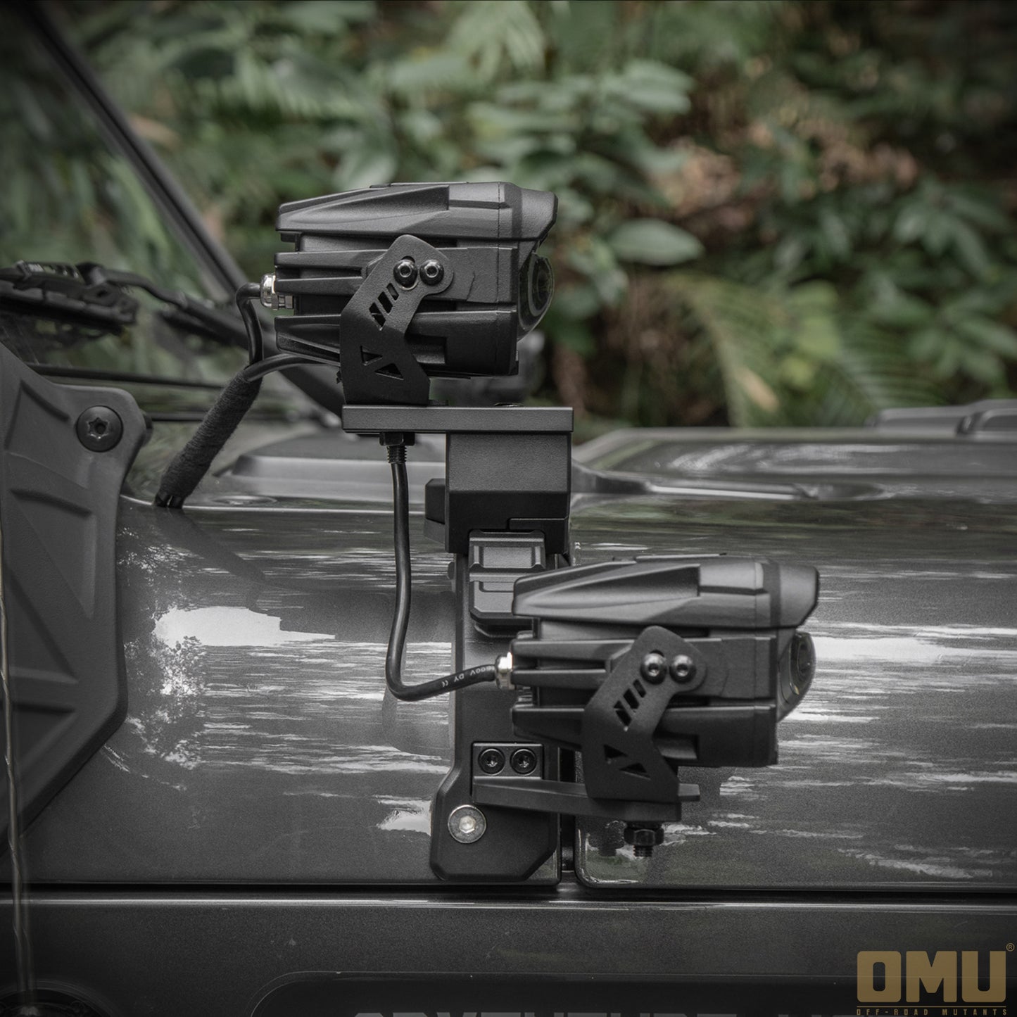 OMU Genesis A-pillar Dual Light Mount For Jeep Wrangler JL/JL4xe/JT