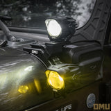 OMU Genesis A-pillar Dual Light Mount For Jeep Wrangler JL/JL4xe/JT