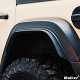 Maiker Extension Fender Trim พร้อม Rivet สำหรับ Jeep Wranger JL อุปกรณ์เสริม