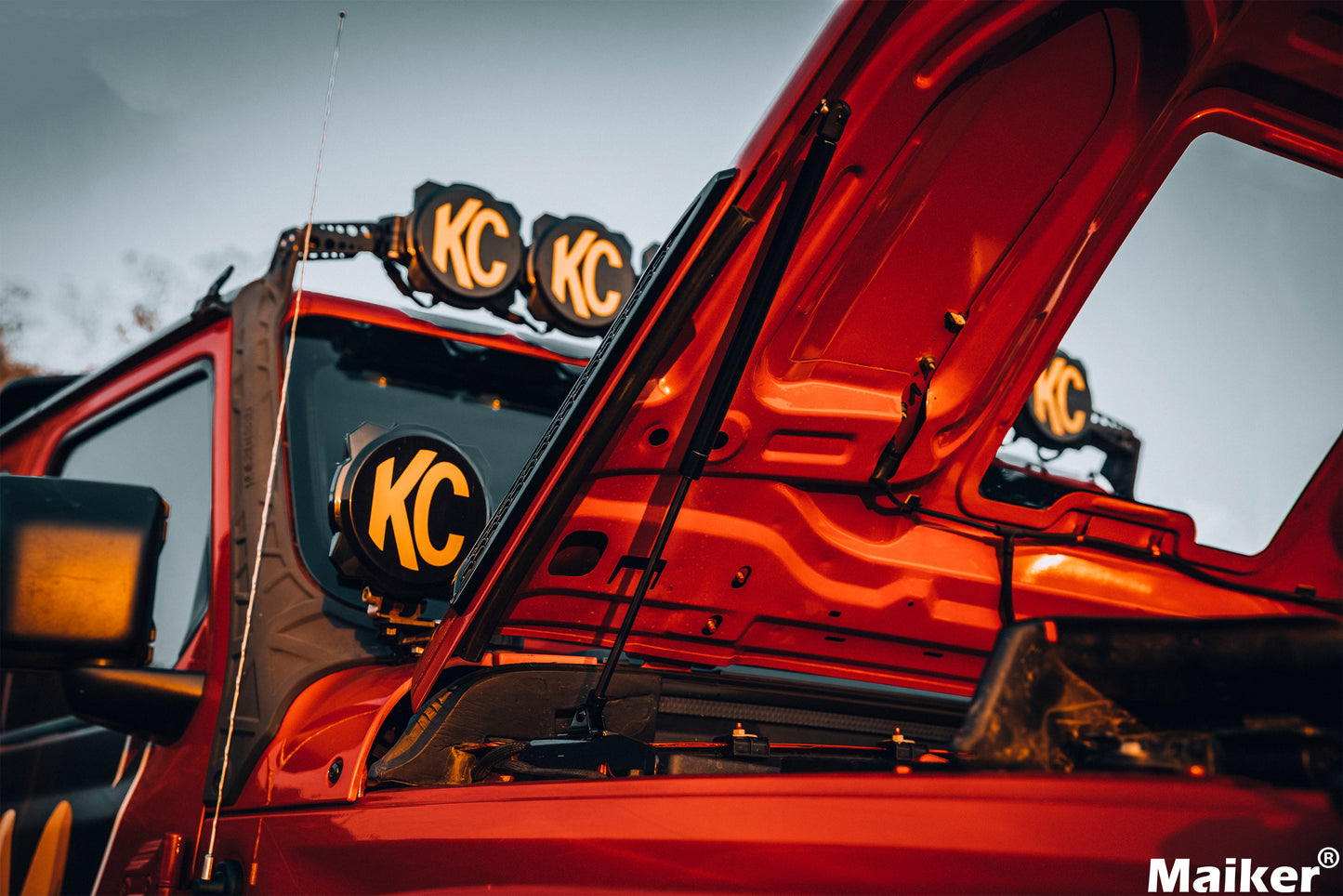 Maiker Space Capsule Engine Hood For Jeep Wrangler JK/JL Gladiator JT Accessories