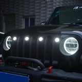 Maiker Grille Light for Jeep wrangler JK/JL Accessories