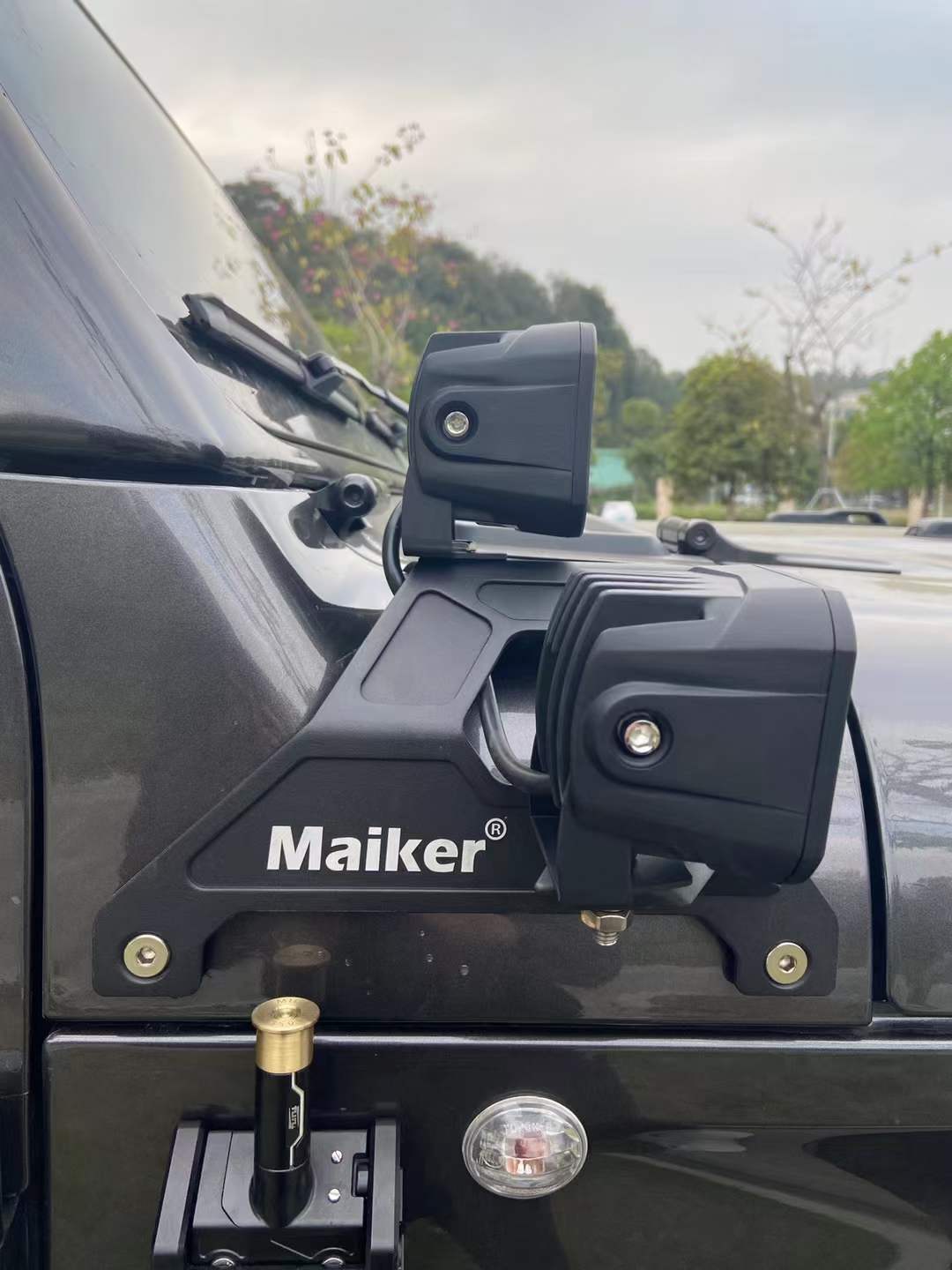 Maiker ジープラングラーJLアクセサリー用デュアルAピラーライトマウントブラケット