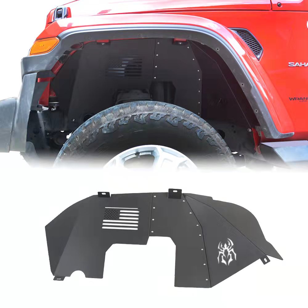 Front inner fender liner with light for Jeep wrangler JK 2007+ From Maiker