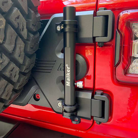 Maiker Aluminum Tailgate Flagpole Holder Bracket for Jeep Wrangler