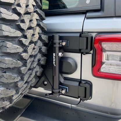 Maiker อลูมิเนียม Tailgate เสาธงยึดสำหรับ JEEP Wrangler JK JL 