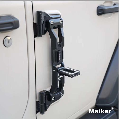 Maiker Customized Door Hinge Step For Jeep Wrangler JK/JL JT With Bottle Opener