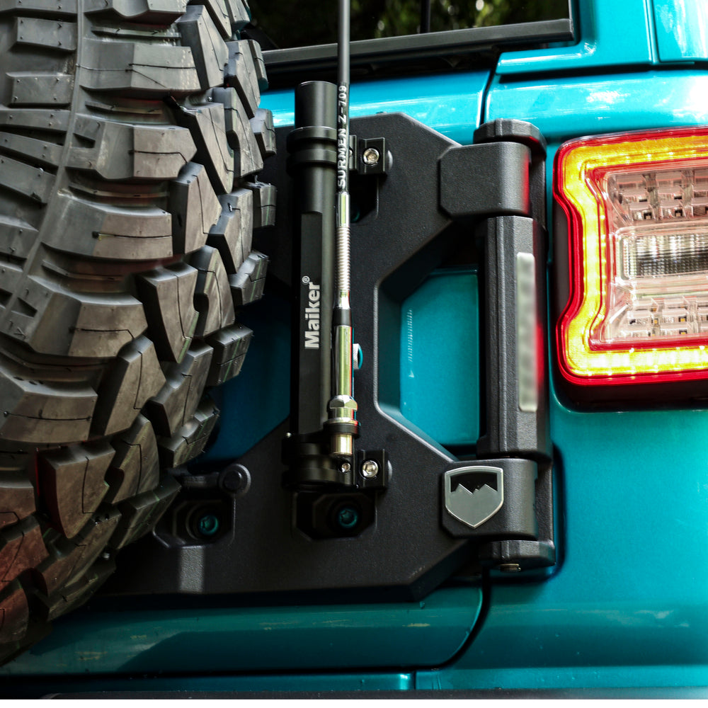 Maiker อลูมิเนียม Tailgate เสาธงยึดสำหรับ JEEP Wrangler JK JL 