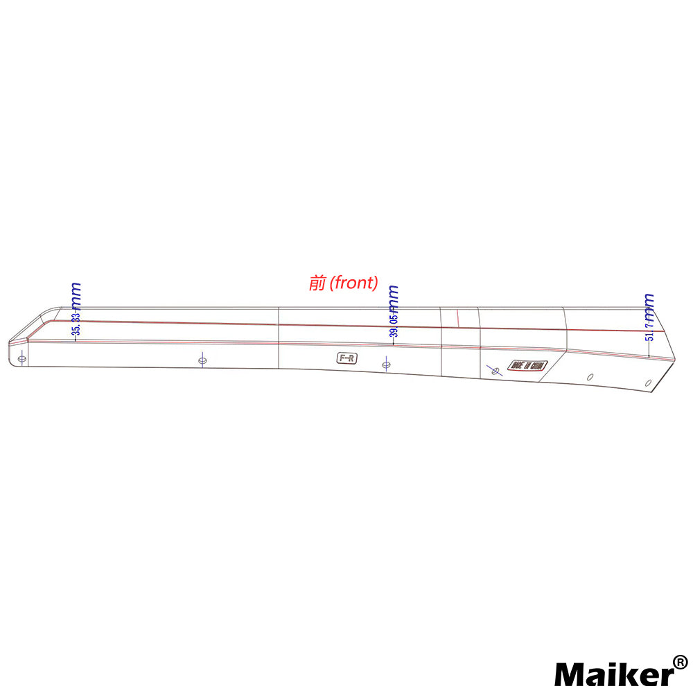 Maiker ラングラーJLアクセサリー用リベット付きフェンダー延長トリム