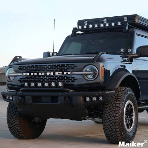 กันชนหน้า Origainal Type พร้อม U Bar สำหรับ Ford Bronco ประดับยนต์