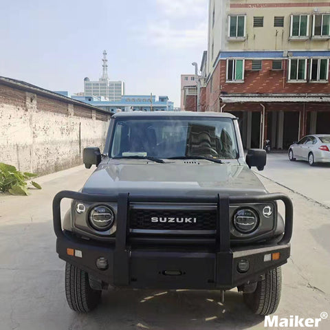 กันชนหน้าเหล็ก สำหรับ Suzuki Jimny JB64 JB74 อุปกรณ์เสริมกันชน จาก Maike Auto