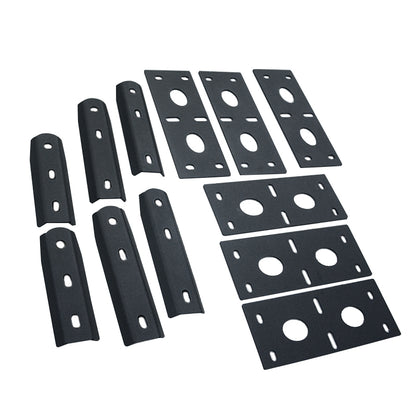 Maiker スズキ ジムニー JB64/74 アクセサリー用ライトホール付きアルミルーフラック