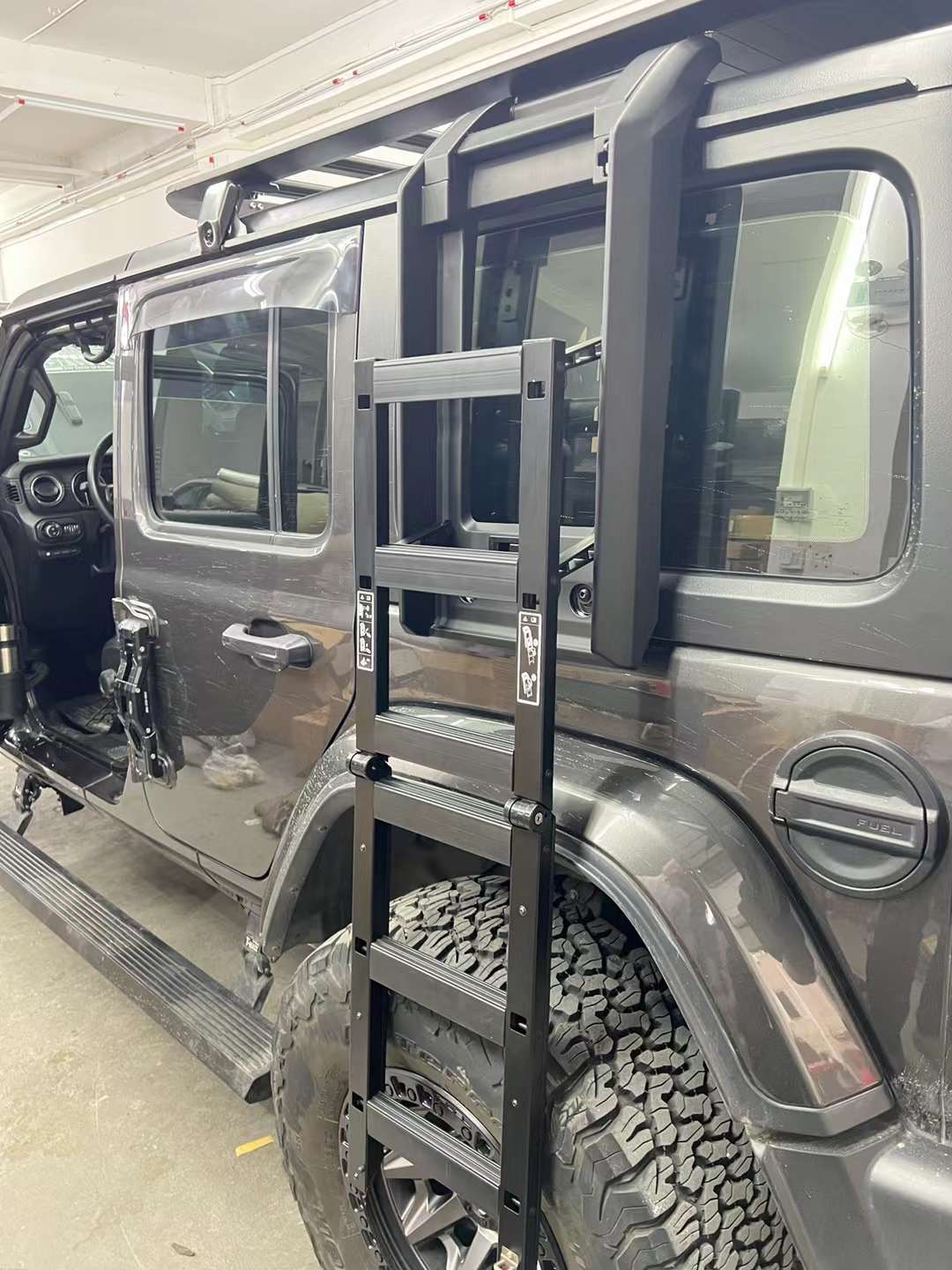 Maiker WS Aluminum Side Ladder For Jeep wrangler JKJL