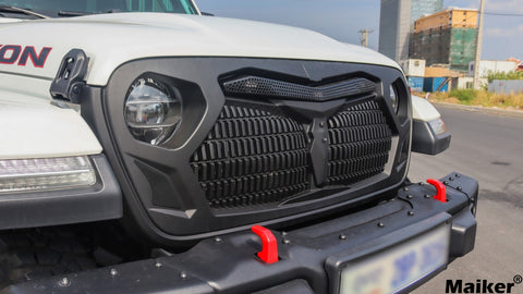 Garniture Grille Aération Arrière Fibre De Carbone Noir Pour Jeep Wrangler JL/JLU/Gladiator JT 2018-2024 - Accessoire Intérieur - 7