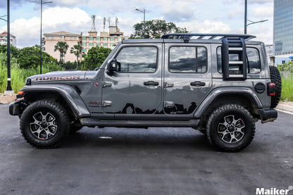 WS Roof Rack and Side Ladder for Jeep Wrangler JK/JL From Maiker