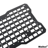 Maiker Tailgate Tactical Panel with 3 Moll Pouch/for Jeep Wrangler JKJL Accessories