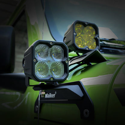 Maiker 3 นิ้ว 20W Floodlight สำหรับรถจี๊ป Wrangler JKJL อุปกรณ์เสริม 