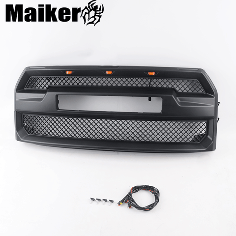 4x4 Car grilles with light for F150 Off road ABS front grilles 15-17 accessories