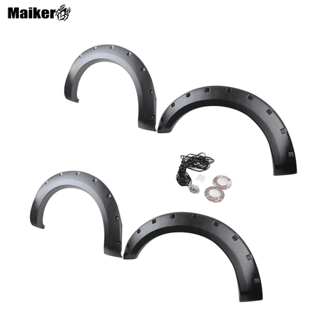 4x4 Off Road Parts Abs ด้านหน้าและด้านหลังล้อ Arch Fender คิ้วล้อปลอมสำหรับ F150 อุปกรณ์เสริม 